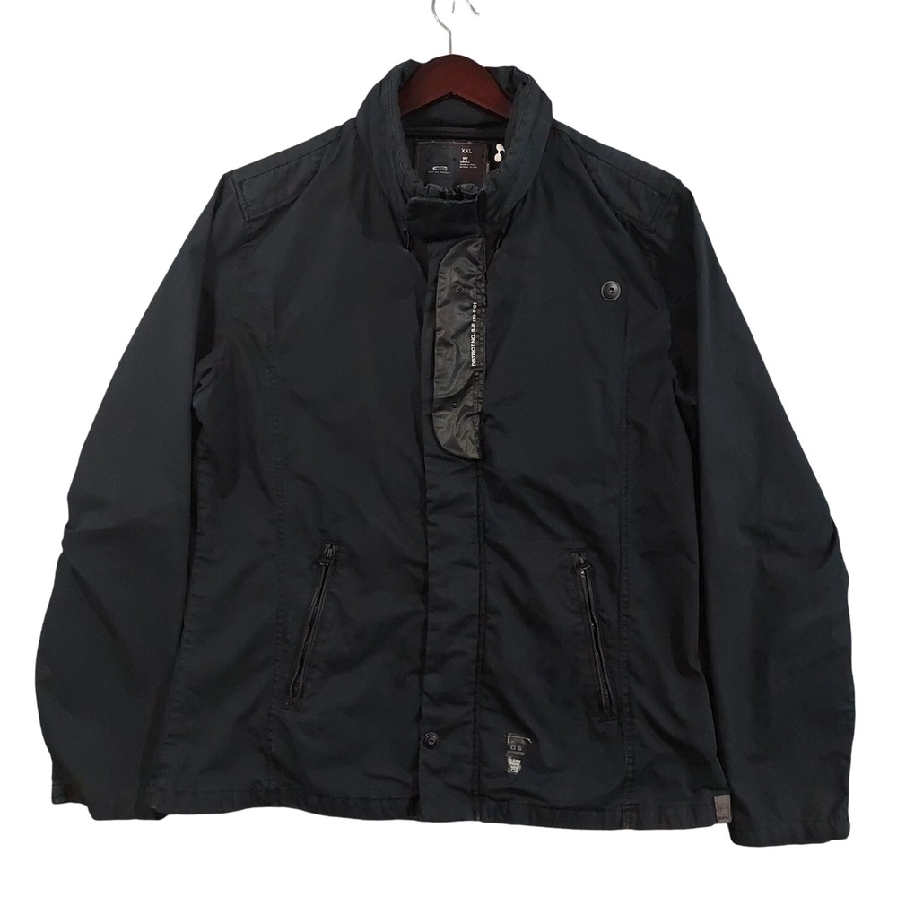 G-Star Raw Field Jacket Men XXL Black District No. S-E (D)-1101 Utility Coat